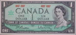1967 Canada Commemorative $1 Note (1867-1967) UNC