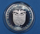 1974 Panama 20 Balboas Silver Proof Coin