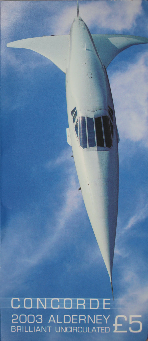 2003 5 Pound Alderney Concorde Brilliant Uncirculated Coin