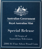 2006 $1 Fine Silver Proof Coin TV - Special Release