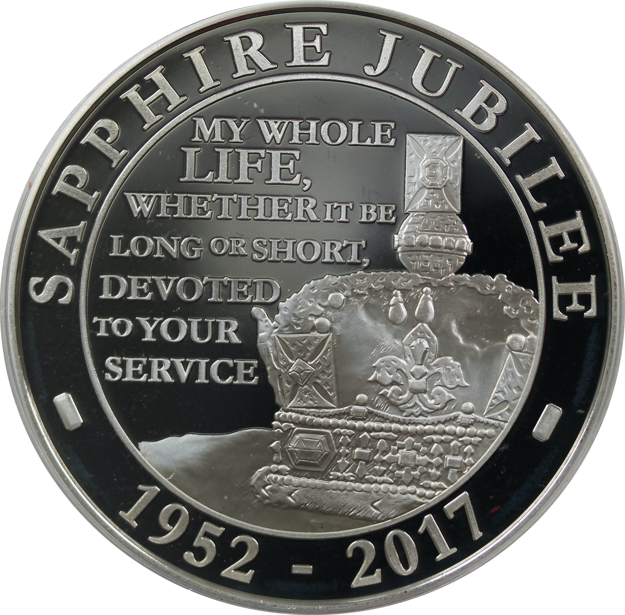 2017 Sapphire Jubilee £5 銀貨 NGC PF69UC Five Pounds 2017 Sapphire Jubilee, Coin from United Kingdom