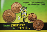 Copper Coin Changeover From Pence To Cents 14th February 1966