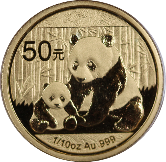 2012 China Gold Panda 1/10oz Gold Coin