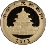 2012 China Gold Panda 1/10oz Gold Coin