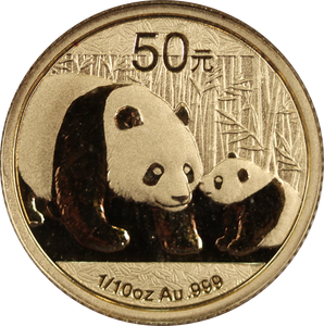 2011 China Gold Panda 1/10oz Gold Coin