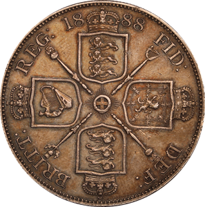 1888 GB Queen Victoria Double Florin gEF/aUNC