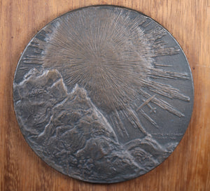 Andor Meszaros Uniface Bronze Medal (125mm) Plane/Mountain