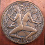 Michael Meszaros 1974 Uniface Bronze Medal (185mm) Apple Picking