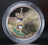 2015  $1 AFL Premiers Hawthorn Coloured UNC Coin