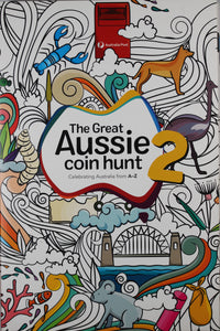 2021 Great Aussie Coin Hunt 2 - Full Set Of 26 UNC $1 Coins with Coloured Barrier Reef Coin
