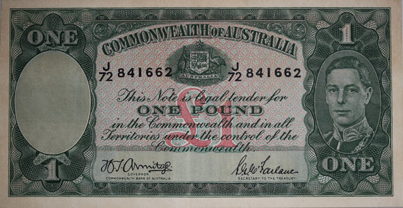 One Pound 1942 Armitage/McFarlane EF