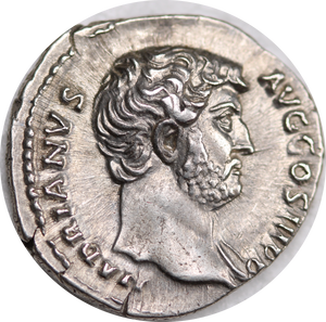 Rome Hadiran Silver Denarius 117-138AD EF