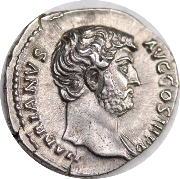 Rome Hadiran Silver Denarius 117-138AD EF