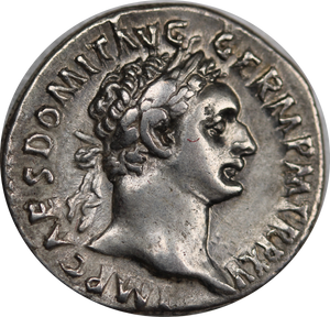 Rome Domitian Silver Denarius 95-96AD aEF