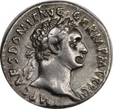 Rome Domitian Silver Denarius 95-96AD aEF