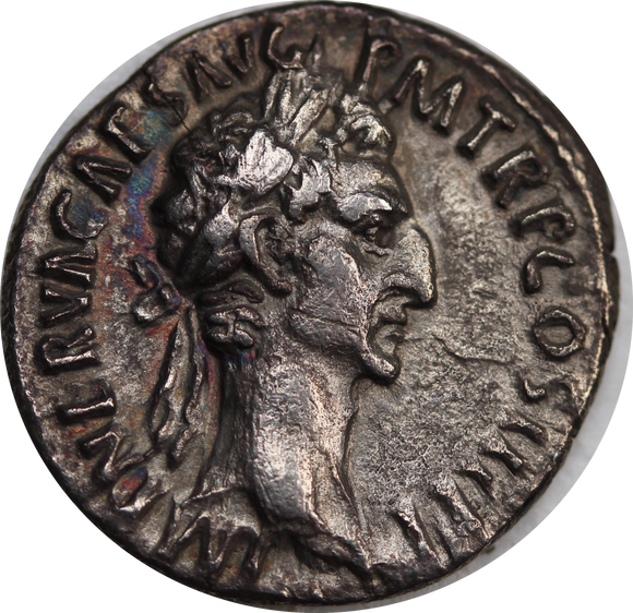 Rome Nerva Silver Denarius 96-98AD gVF