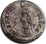 Rome Nerva Silver Denarius 96-98AD gVF