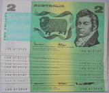 $2 1985 Johnston/Fraser Consecutive run of 25 UNC