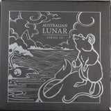Australian Lunar Series III 2020 Year of the Mouse 1oz Silver Proof Gilded Coin (Damaged Box)