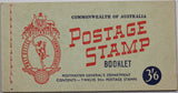 1956 Australia 3/6 QEII Stitched Booklet/12 Stamps W/ Wax Interleaving MUH