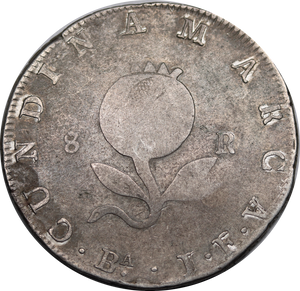 Republic of Colombia 1821 Silver 8 Reales aVF