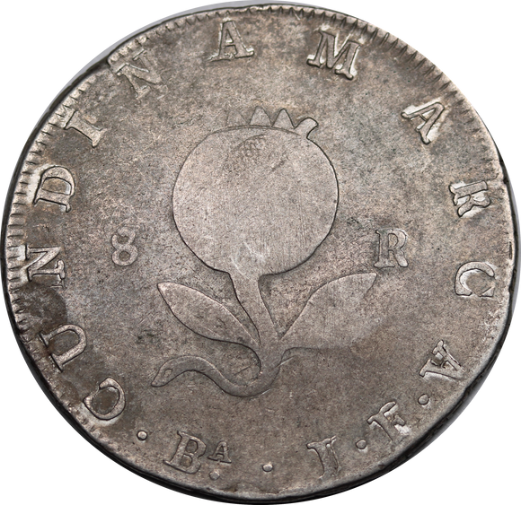 Republic of Colombia 1821 Silver 8 Reales aVF