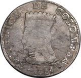 Republic of Colombia 1821 Silver 8 Reales aVF
