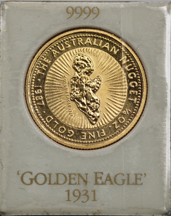 1987 Golden Eagle Nugget 1/4oz Gold Bullion Coin