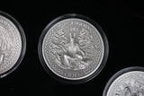 2016 The Norse Gods 9-Coin 2oz Antiqued Silver Set in Box