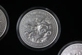 2016 The Norse Gods 9-Coin 2oz Antiqued Silver Set in Box