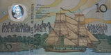 1988 $10 Note Bicentennial 2nd issue AB10 First Prefix Johnston/Fraser aUNC
