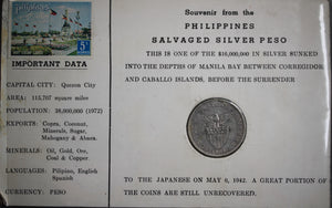 1907 USA Phillipines Silver Peso (Salvaged from Manila Bay)
