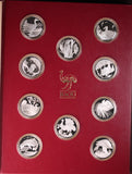1978 Australian Birds Silver Medal Set by Stuart Devlin