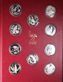 1978 Australian Birds Silver Medal Set by Stuart Devlin