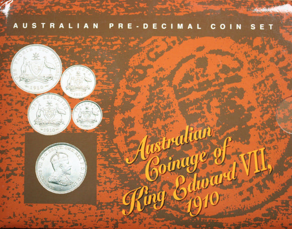 1910 Australian Coinage of King Edward VII 4 Coin Set
