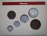1911-1936 Australian Coinage of King George V Pre Decimal 6 Coin Set