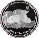 Australian Lunar Series II 2008 Year of the Mouse 1oz Silver Proof Coin