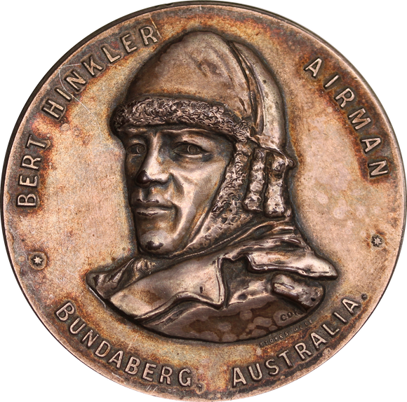 Bert Hinkler 1928 Silver Commemorative Medal