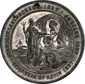 British Empire 1837-1897 Queen Victoria Diamond Jubilee Medal