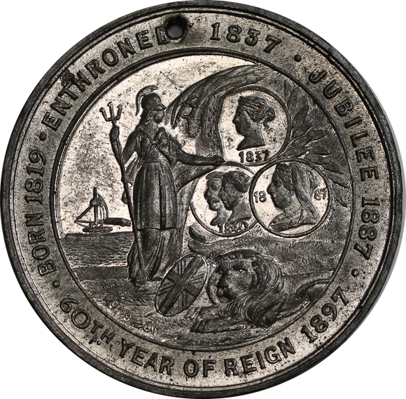 British Empire 1837-1897 Queen Victoria Diamond Jubilee Medal