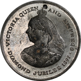 British Empire 1837-1897 Queen Victoria Diamond Jubilee Medal