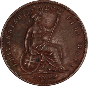 GB 1857 Queen Victoria Penny EF