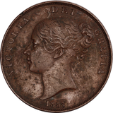 GB 1857 Queen Victoria Penny EF