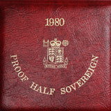 GB 1980 Gold Half Sovereign Proof Coin