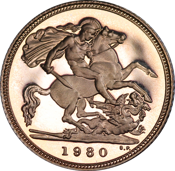 GB 1980 Gold Half Sovereign Proof Coin