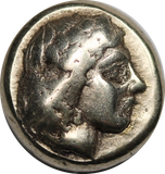 Greek Electrum 1/6th Stater Lesbos, Mytilene c. 412-378BC VF