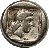 Greek Electrum 1/6th Stater Lesbos, Mytilene c. 412-378BC VF
