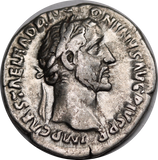 Rome Antoninus Pius Silver Denarius 151/2 AD good Very Fine