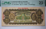 1928 Commonwealth of Australia Ten Shilling Riddle/Heathershaw Banknote Very Fine 25 EPQ