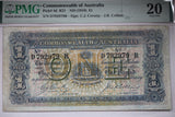 1918 Commonwealth of Australia One Pound Cerutty/Collins Banknote Very Fine 20
